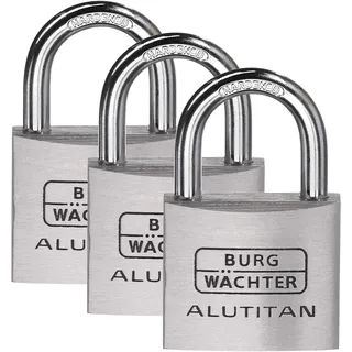 Burg Wächter BURG-WÄCHTER Trio 770 40 Alutitan 6.5mm, 64mm, 3er-Set