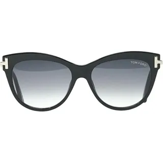Tom Ford - "Kira" Schmetterling-Sonnenbrille für Damen SY1175 (Einheitsgröße) (Schwarz) - Schwarz