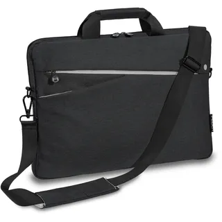 PEDEA - Laptoptasche *Fashion* Notebook-Tasche bis 13,3 Zoll - Laptop Umhängetasche mit Schultergurt - Laptophülle schwarz - Notebooktasche für Damen & Herren