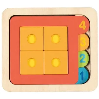 Goki - Puzzle mit Schichten, Formen II Boden, Mehrfarbig (57350)
