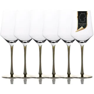 Intirilife Weinglas SET 380 ml (6-tlg) , Transparent , Glas , 0.38 L , leicht zu reinigen , Gläser, Weingläser