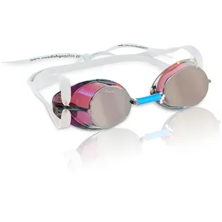 Malmsten Swedish Metallic Schwimmbrille Mit Spiegelglas - Silver - One Size