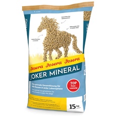JOSERA Joker Mineral (1 x 15 kg) | Premium Pferdefutter für alle Rassen in jeder Lebensphase | optimale Gesamtlösung | starke Knochen & Gelenke | Mineralfutter Pferde | 1er Pack