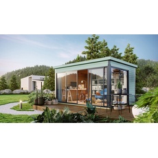 Bild von Domeo 4 Gartenhaus carbongrau (41279)