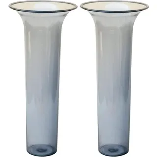Plastia Bodenvaseneinsatz für Blumenvasen 24 x 10,5 cm (2er-Pack) - Einsatz für Bodenvasen aus Kunststoff - Vaseneinsatz für Grabvase