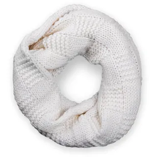 styleBREAKER Strickschal "Feinstrick Loop mit Patentmuster" 1 Stk., creme, weiß