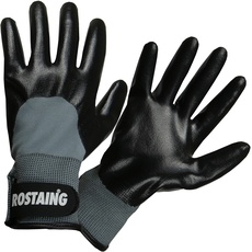 Rostaing CarPro/it08 Handschuhe Spezial Fliesen wasserdicht Handfläche und Finger, Orange/Schwarz, 08