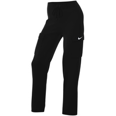 Nike Damen Hose W Nsw Essntl WVN Hr Pnt Cargo, Black/White, DO7209-010, XS-T