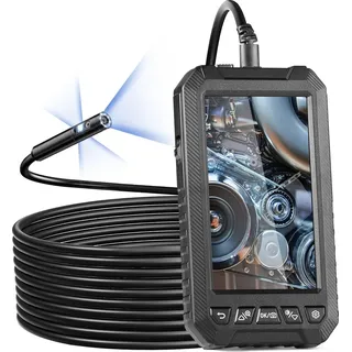 Vevor Endoskopkamera Industrie-Endoskop mit Dreifachlinse 5 Zoll 1080P IP67 wasserdicht