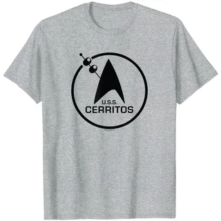 Star Trek: Lower Decks Cerritos Bar Logo T-Shirt, Herren, Grau Meliert, L