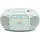 Stereo Sound System Boombox CD-Player MP3 Kassette tragbarer Kassettenspieler für Kinder UKW Radio AUX Kopfhörer Netz Batterie grün