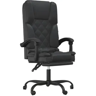 vidaXL Bürostuhl mit Massagefunktion Kunstleder Schwarz