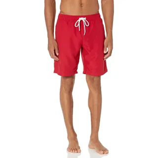 Amazon Essentials Herren-Badehose, 22,9 cm, schnelltrocknend, Rot, Größe XXL