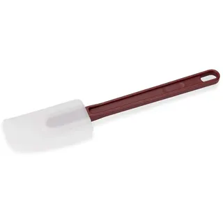 WAS 1548 250 Silikon Teigspatel mit Kunststoffgriff und Auffhängeöse, Flach, 25cm Länge
