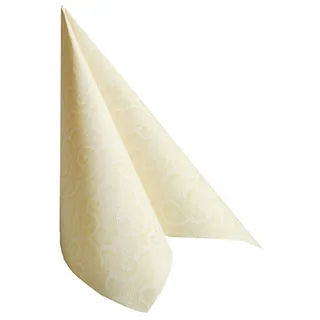 Papstar Papstar, 50 Servietten "ROYAL Collection" 1/4-Falz 40 cm x 40 cm champagner "Casali", #84877