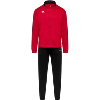 Kappa Herren Trainingsanzug, Acryl, Rot/Schwarz, S