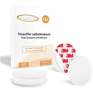 ECENCE Türstopper selbstklebend Tur-Wand-Gummi-Anschlag-Puffer 40mm