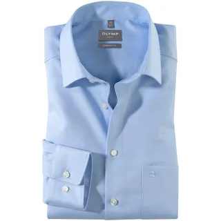 Olymp Herren, Hemd blau comfort fit«, blau, NOS