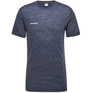 Mammut Tree Wool Fl Kurzarm-t-shirt - Marine Melange - L