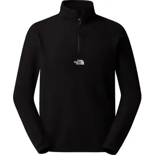 The North Face Glacier 1/4 Zip - Embroidered Logo Sweatshirt, TNF Black/Npf, S