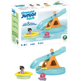 Playmobil Junior Aqua Badeinsel mit Wasserrutsche 71687