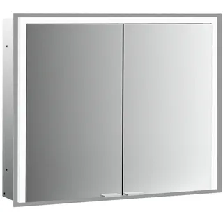 emco prime 3 Spiegelschrank, 1200mm, 2 Türen, Unterputzmodell, 949717305, Farbe: aluminium/weiß