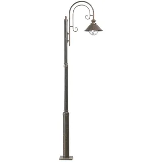 AUßENSTEHLEUCHTE , Rostfarben , Metall , 50x220x56 cm , Lampen & Leuchten, Außenbeleuchtung, Außenleuchten