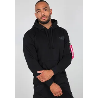 Alpha Industries Back Print Hoody schwarz, Größe L,