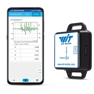 WT901WiFi Wireless Connection PC + Serve Saved 9 Achsen AHRS Sensor 3 Achsen Neigungswinkel Neigungsmesser Beschleunigungsmesser Gyroskop Magnetic Field mpu9250 Modul bietet PC/Android/Server Software