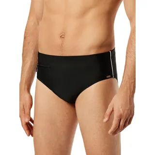 Schiesser Herren Slip Komfort Badehose, Schwarz, XL EU