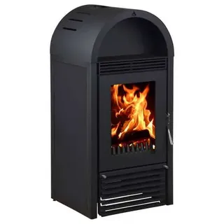 EuroTeplo Kaminofen wasserführend | Marbella Schwarz  | 12 kW