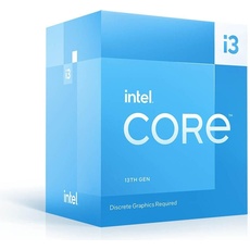 Intel CPU i3-13100F 4 Cores 4.5GHz LGA1700 (LGA 1700, 3.40 GHz, 4 -Core), Prozessor