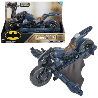 DC Comics Spin Master Batman Adventures Batcycle - transformierendes 2-in-1 Fahrzeug Motorrad und Gleiter, kompatibel mit 30 cm Batman Action-Figuren, Spielzeug für Kinder ab 4 Jahren