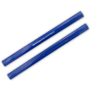 BAMATO Zimmermannsbleistift blau mit Aufdruck #BAVARIANMACHINETOOLS