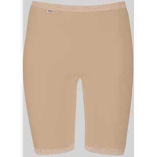 Lange Unterhose SLOGGI "Basic+", Damen, Gr. 44, beige (natur), Single Jersey, Obermaterial: 95% Baumwolle, 5% Elasthan, unifarben, figurbetont, Unterhosen Lange Unterhose, perfekter Sitz, weiche Nähte, Baumwollmix, feminin, elastisch, Topseller