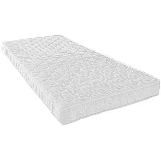 Sleeptex Rollmatratze , Weiß , Textil , H2 , Füllung: Polyester , 90x200 cm , Lga, Textiles Vertrauen - Oeko-Tex®, Made in Germany, DIN EN ISO 9001 , Bezug abnehmbar/waschbar, Ober- und Unterseite versteppt, wendbar, atmungsaktiv, schadstoffgeprüft, bessere Druckentlastung durch Noppenstruktur , Schlafzimmer, Matratzen, Rollmatratzen & Faltmatratzen