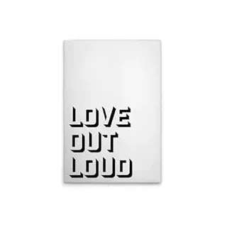 A.S. Création Leinwandbild Love Out Loud - Wandbild in Weiss, Schwarz - 40 x 60 cm - DD133082