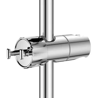 YEAUPE Universal Duschkopf Handbrause Halterung - Brausehalter ohne Bohren,Verstellbar Duschhalterung,360° drehbar für Slide Bar 16-28 mm Außen Durchmesser, ABS+Verchromt Duschstange