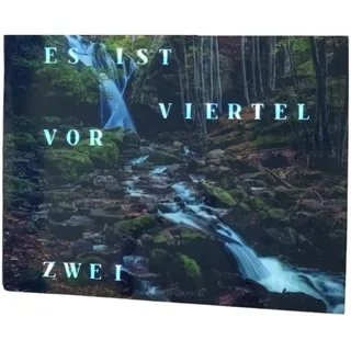 build-yours WordClock Jupiter Moderne LED Wanduhr mit Worten | Digitale WortUhr - Dark Forest