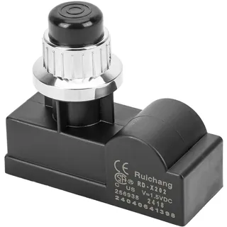 Only fire Grillanzünder Funken generator Druckknopf Zündgerät, "AA" Batterie betriebt (F. 2 Brenner, Silber)