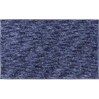 Grund Badteppich , Blau , Textil , Abstraktes , rechteckig , 70x120 cm , Oeko-Tex® Standard 100, Made in Europe , für Fußbodenheizung geeignet, rutschfest , Heimtextilien, Badtextilien, Badematten