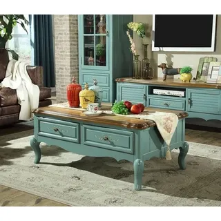 Couchtisch Designer Blau 121 x 72 x 49 cm JVmoebel - Blau