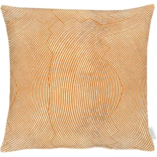 Dekokissen APELT "5470", orange (orange, bedruckt), B:48cm L:48cm, Baumwolle, Polyester, Dekokissen_Sitzkissen_Kissenhüllen, Dekokissen, inclusive Soft-Kissenfüllung 100% PES
