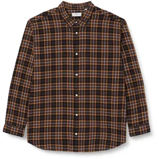 JACK & JONES Herren Jorjoshua Check Shirt Ls Pls Freizeithemd 12235365 ,Chocolate Brown ,4XL