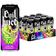 EVIL + JUICE Licky Lime | Erfrischungsgetränk mit Limettengeschmack | hochkonzentriert | leicht karbonisiert | alles andere als Mainstream | für die Überdosis EVIL | 12x 0,5l Dosen