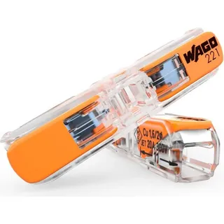 WAGO Durchgangs-Verbinder mit Hebel 221-2411 | Nennquerschnitt: 4 mm2, mit Hebel, 60 Stk.)