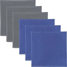 Erwin Müller Spültuch 2-farbig im 6er-Pack, blau, 25x25 cm