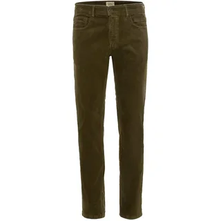 camel active Herren Regular Fit 5-Pocket Cordhose Dunkel Khaki, menswear-36/34