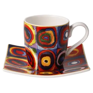 Goebel Espressotasse Wassily Kandinsky - Quadrate, Fine Bone China, Bunt, 0.1 L, 67062151 - Bunt