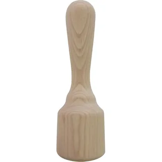 ELETTRO CENTER Art.152 Stößel mit flachem Boden, Holz, Braun